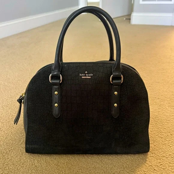 kate spade | Bags | Kate Spade Black Textured Satchel | Poshmark Kate Spade Black Textured Satchel main image 0